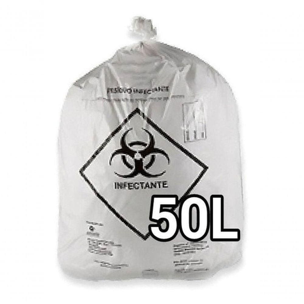 Sacos De Lixo Infectante Hospitalar 60 Litros 100 Unidades