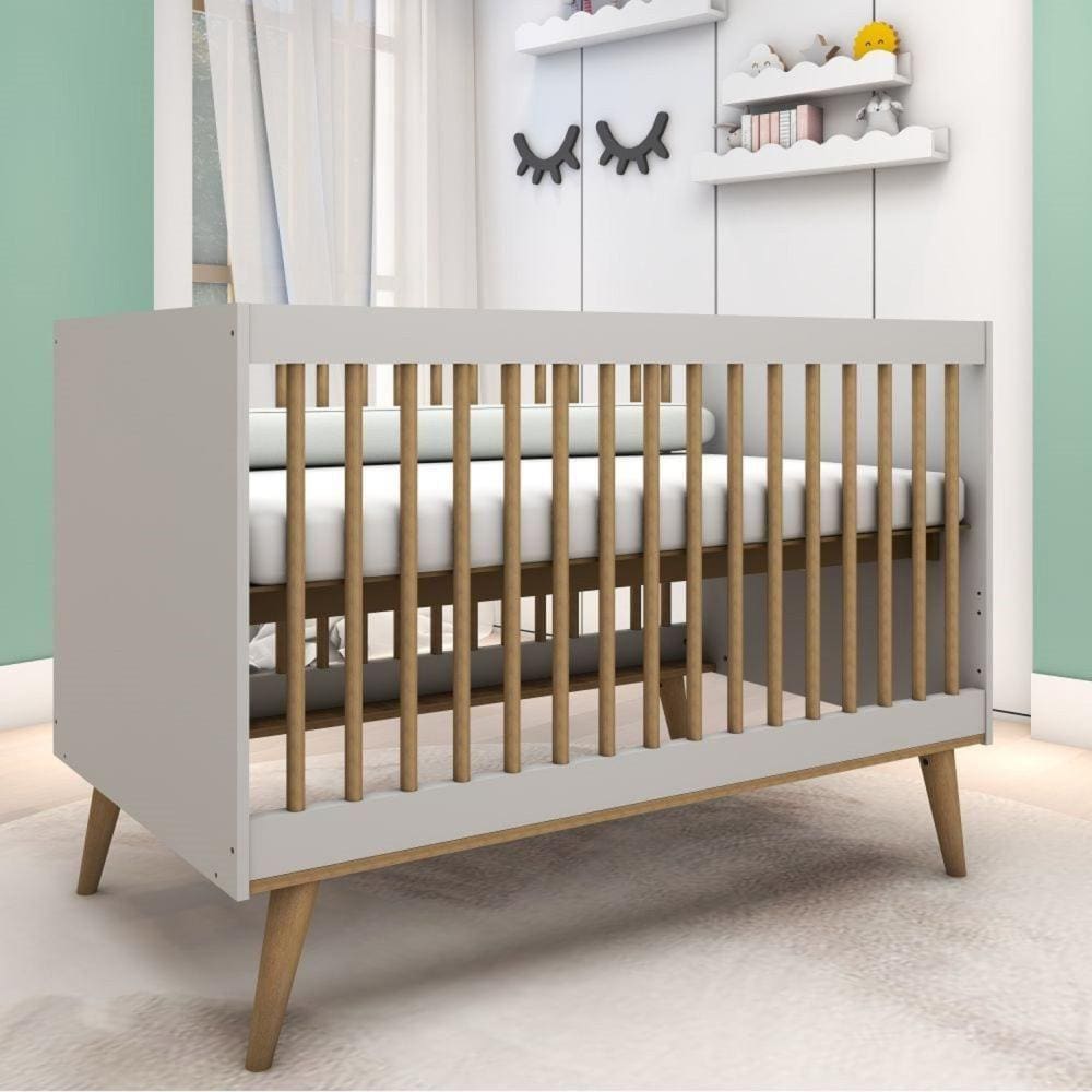 Berço Infantil Mini Cama 133cm Lígia Off Withe