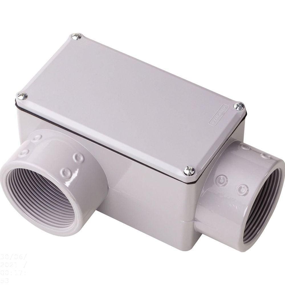 Condulete Fixo ”lr” 4” Com Tampa - Com Rosca Npt - Com Pintura Eletrostática A Pó Tramontina