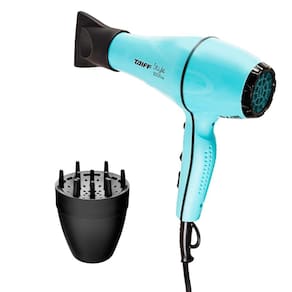 Kit Taiff - Secador Profissional Style Azul 2000W Tiffany 220V + Difusor De Ar Smart