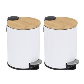 Lixeira Bambu 3L - Ferro Resistente e Pedal