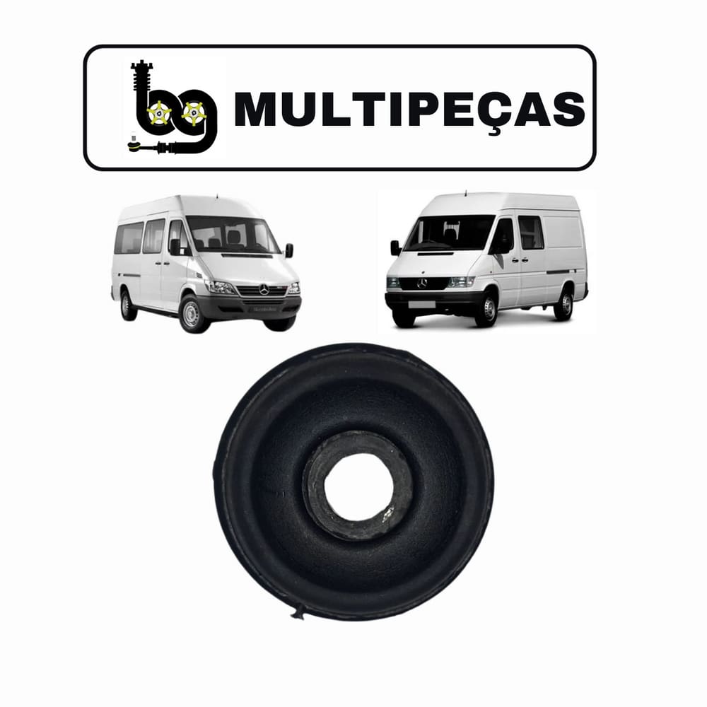 1 Coxim Inferior Amortecedor Mercedes Benz Sprinter 1997 A 2023 Dianteiro
