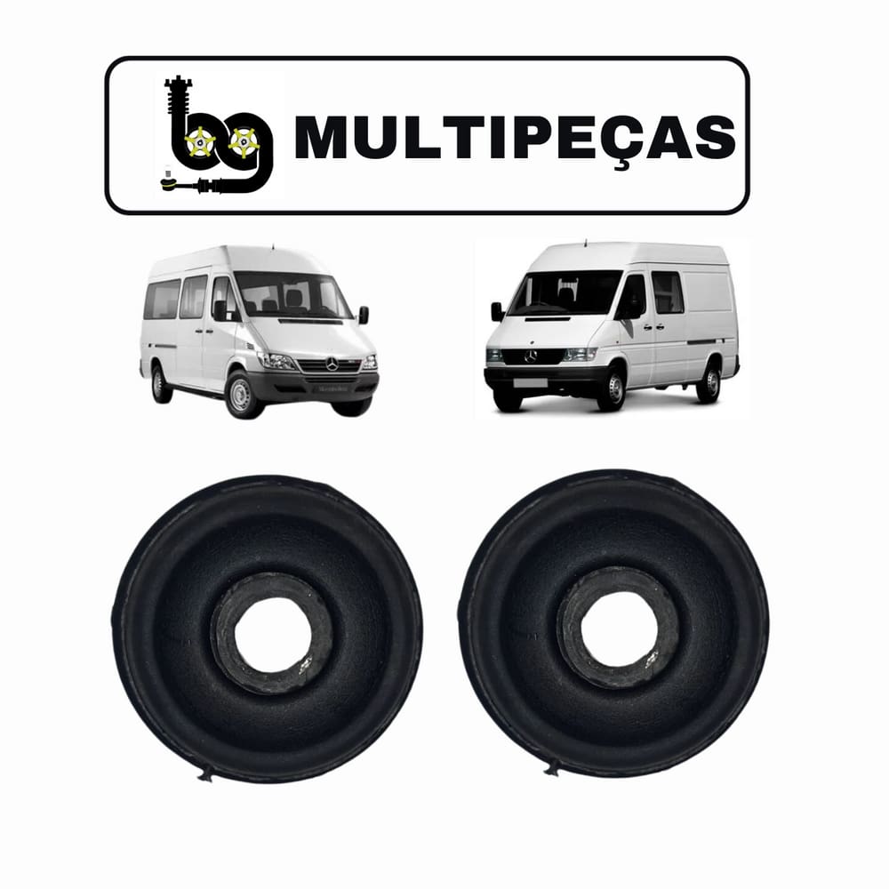 02 Coxim Inferior Amortecedor Mercedes Benz Sprinter 1997 A 2023 Dianteiro