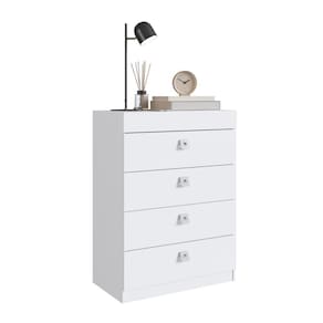 Cômoda com 4 Gavetas Art In Móveis Lock Branco