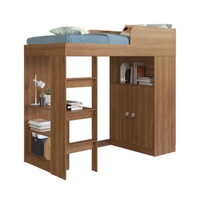 Cama Multifuncional Solteiro Art In Móveis San Francisco Marrom