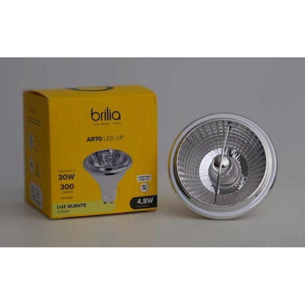 Lâmpada Ar70 Gu10 4.8W 300lm 2700k Índice Cor >90