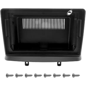 Moldura De Painel 2 Din 9" Polegadas Doblo 2000 à 2021 Preto