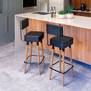 Kit 2 Banquetas Barcelona Cor Preto - Speciale Home
