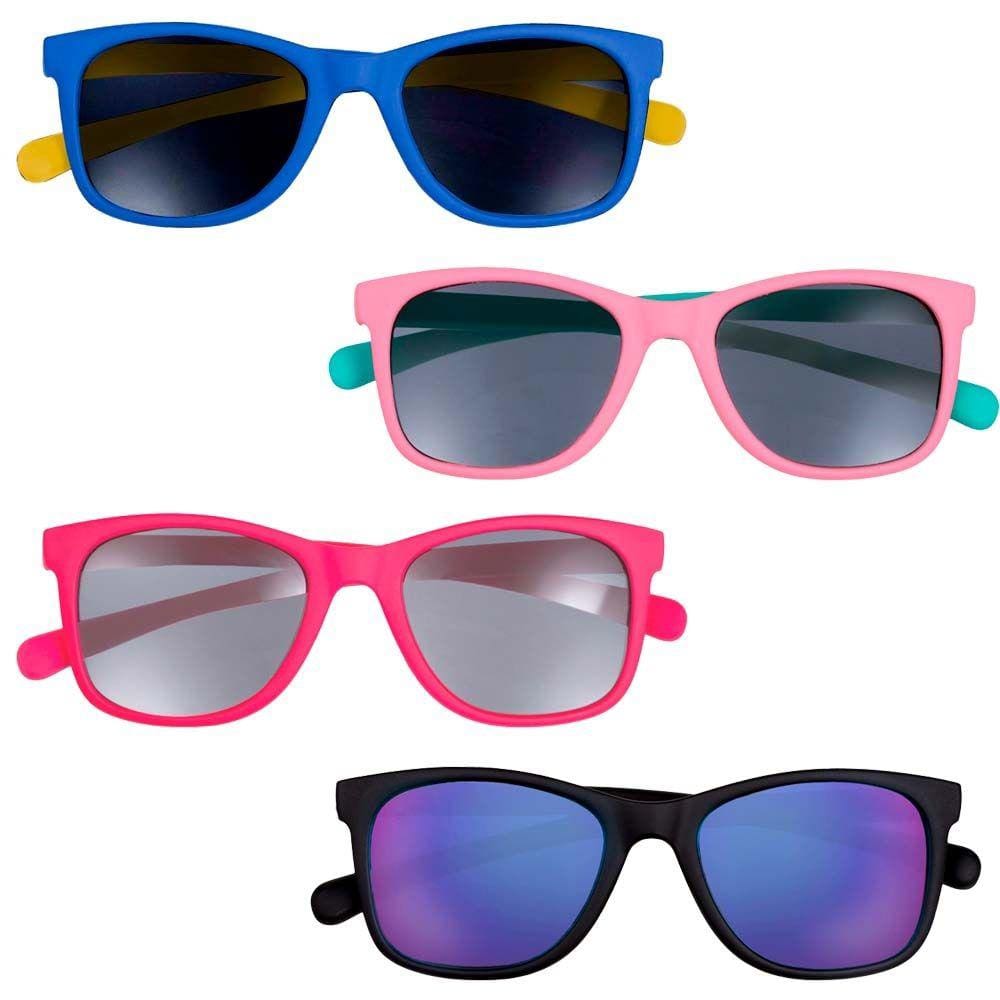 Óculos de Sol Infantil Proteção UV400 Armação Flexível Lenço para Lentes Buba