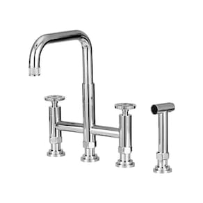 Torneira Para Cozinha Gourmet Misturador Extensível Duplo Comando Aço Inox 304 Jutaí Pingoo.casa - Prata