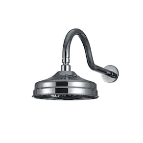 Ducha Chuveiro Redondo Retro Inox 20Cm Trombetas Pingoo.casa - Prata
