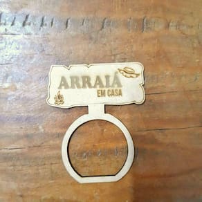 Porta Guardanapo Lovely Arraiá Em Casa De MDF