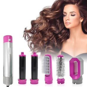 Escova Secadora Cabelo 5 Em 1 Ar Quente Profissional 110V