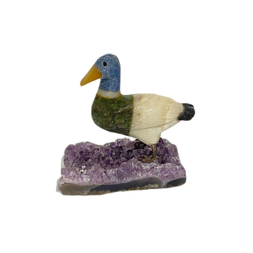 Ave - Minerais Variados e Base de Ametista | P33