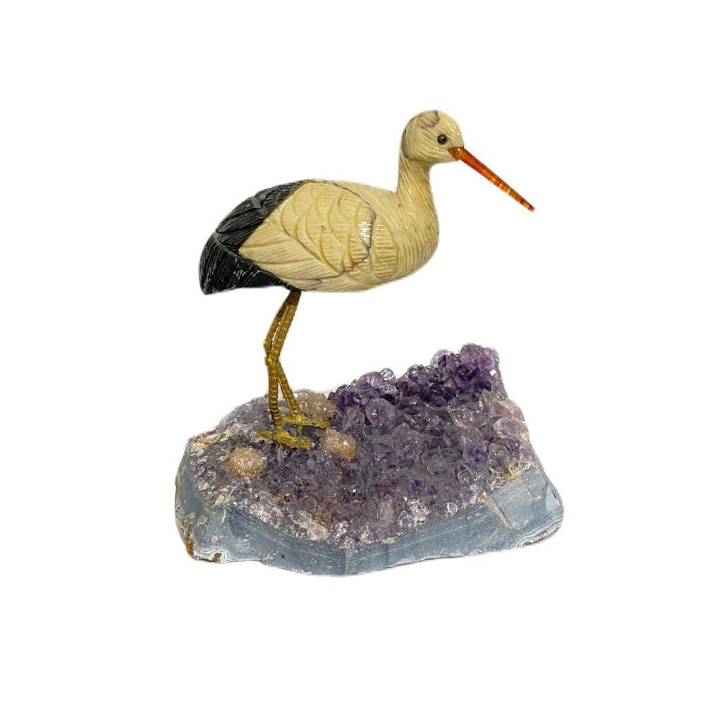 Ave - Minerais Variados e Base de Ametista | P81