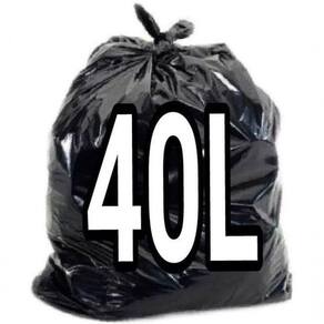 Saco De Lixo 40 Litros Preto 100 Unid Resistente Fabricante