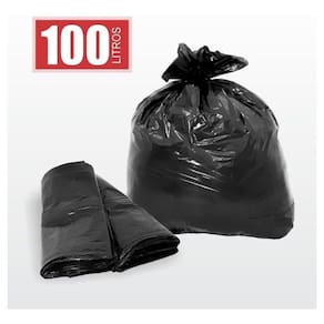 Saco De Lixo 100 Litros Comum 50 Und.