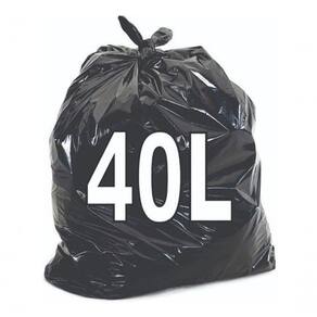 Saco De Lixo 40 Litros Resistente 100 Unidades
