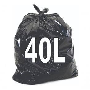 Saco De Lixo 40 Litros Resistente 100 Unidades