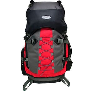 Mochila Cargueira Para Trekking 60 Litros Vermelho 6103