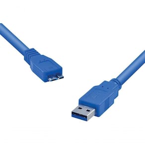 Cabo Para Hd Externo Usb 3.0 A Macho X Micro Usb B Macho 1.2 Metros U3ambmc-12