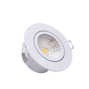 Kit 10 Spot Led Embutir Redondo 3W Direcionável Bivolt 6500K