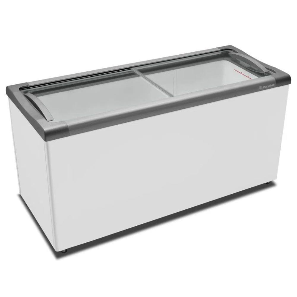 Freezer Expositor Horizontal Sorvetes e Congelados -18°C / -22°C Branco 505 Litros - Metalfrio