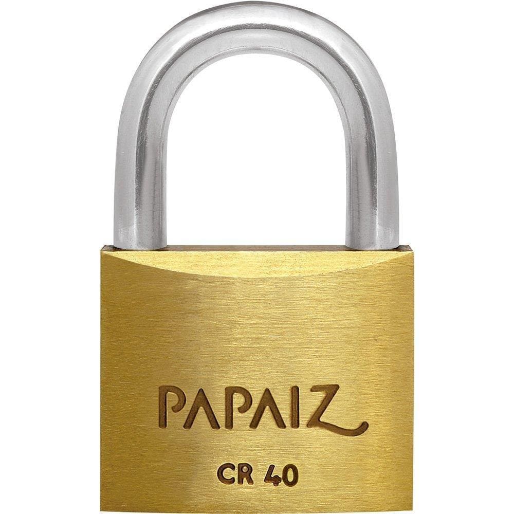 Cadeado Papaiz 40mm - Embalagem Flow Pack com 5 Unidades