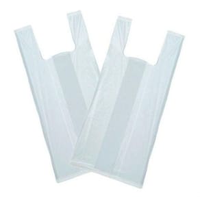Sacola Reciclada Branca Pacote Com 5kg 30x40