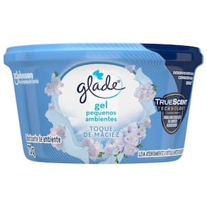 Purificador de Ar Glade Gel Toque de Maciez 70g Embalagem com 12 Unidades