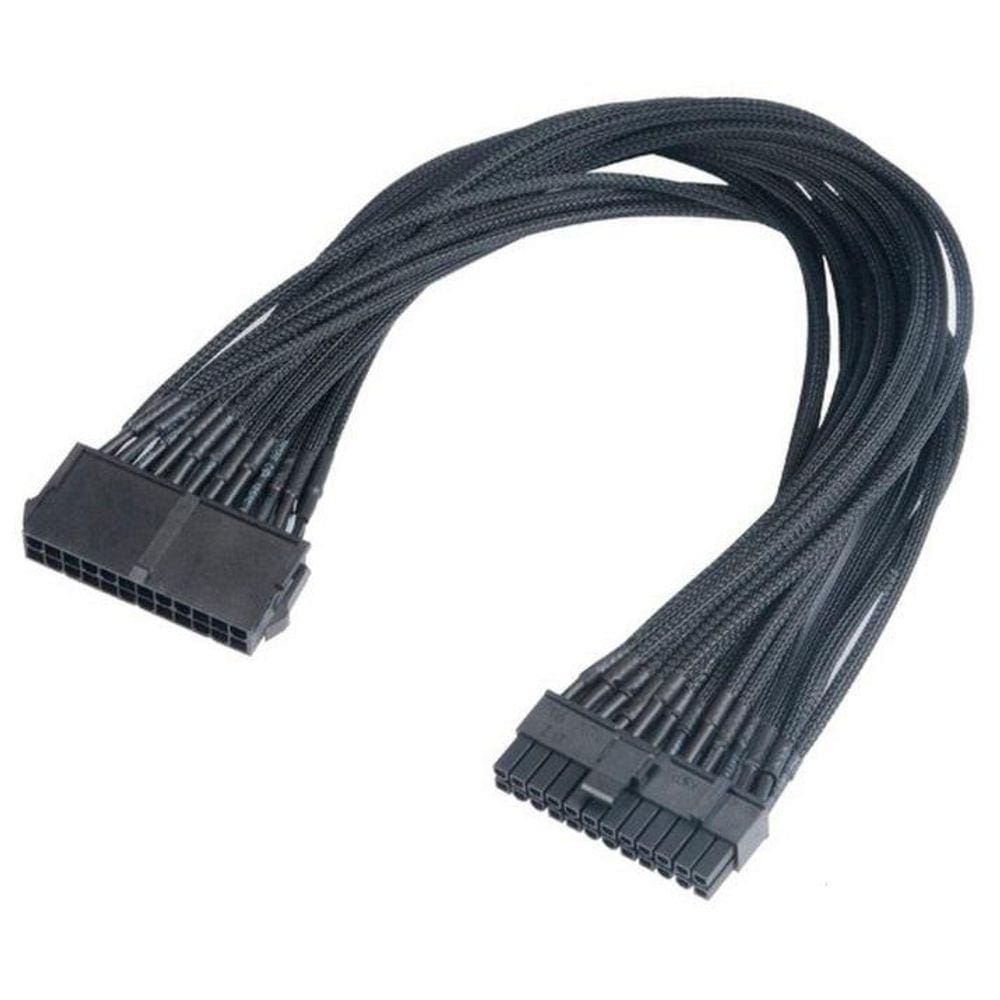 Cabo Extensor 24 pinos 20 + 4 pinos - Para Placa Mãe - 40cm - Akasa FLEXA P24 AK-CBPW06-40BK