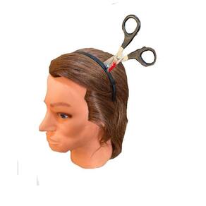 Tiara Tesoura Sangue Fantasia Halloween 13cmx11cm