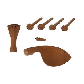 Kit Coracao para Violino 4/4 em Boxwood 7 Peças com Pino Preto - DOMINANTE ORCHESTRAL