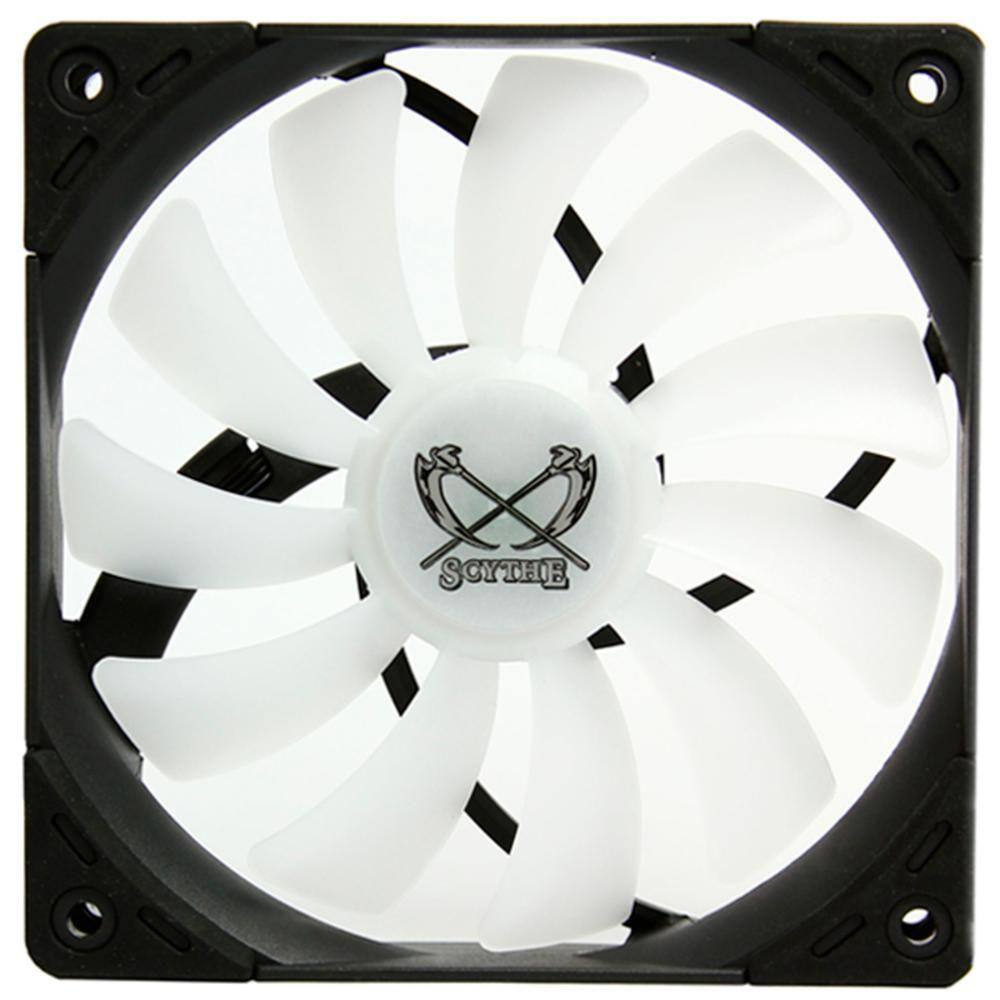 Cooler 120mm Scythe Kaze Flex - 800 rpm - Sem PWM - SU1225FD12LR-RDP