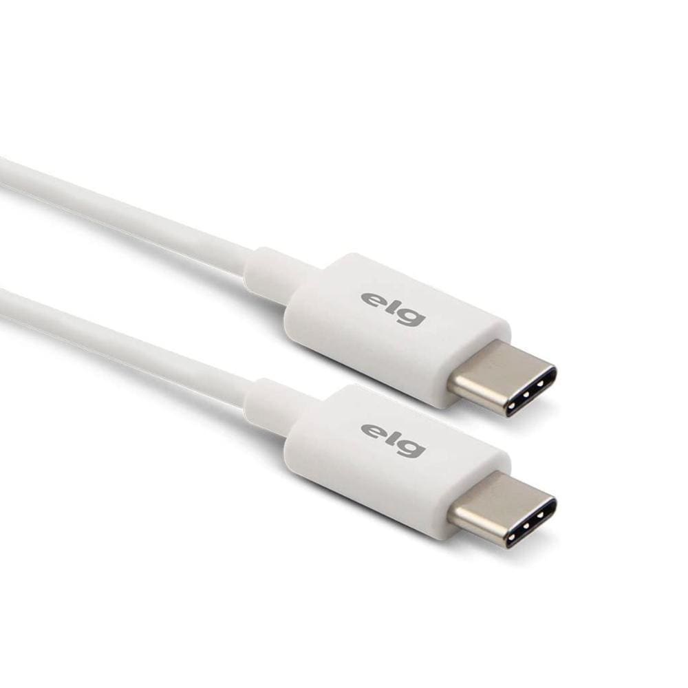 Cabo USB-C - 1 metro - Branco - ELG TC2TC
