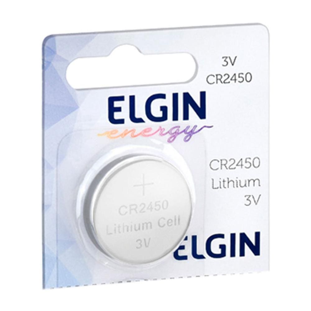 Bateria de Lítio CR2450 Elgin 82305 - Unidade
