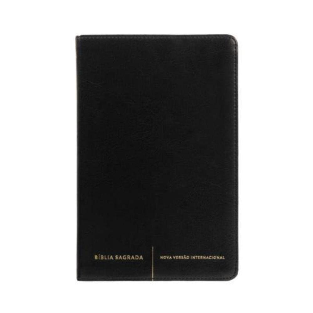 Bíblia Sagrada Slim Nvi, Luxo, Capa Preta