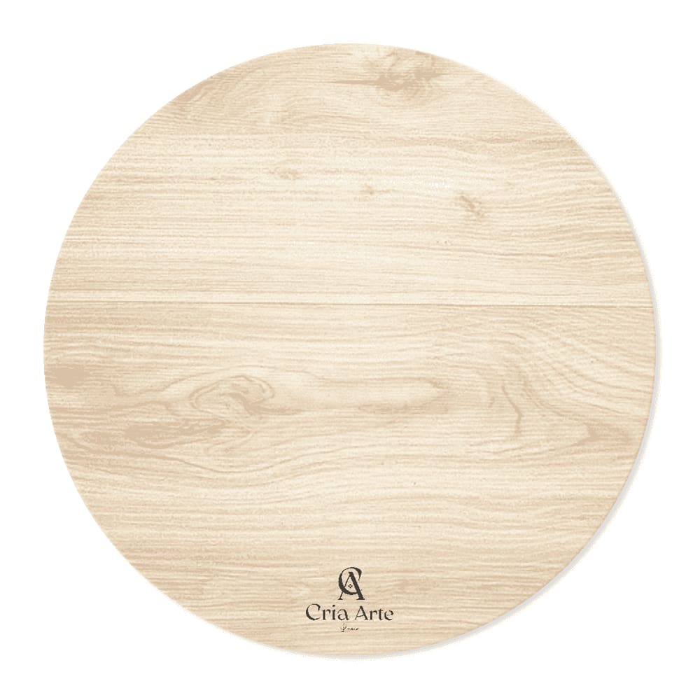Cake Board Madeira Clara - Cria Arte Laser