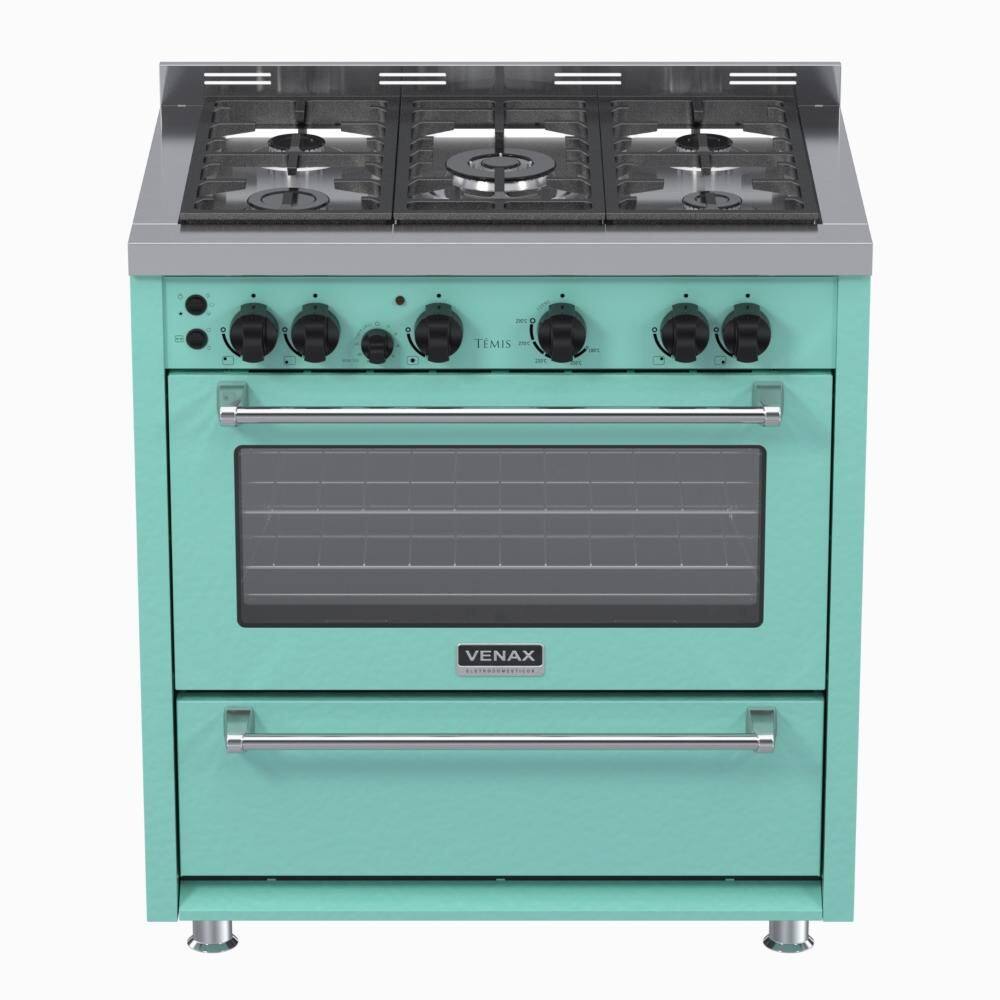 Fogao a Gas 5 Bocas Venax Temis Verde - 220V