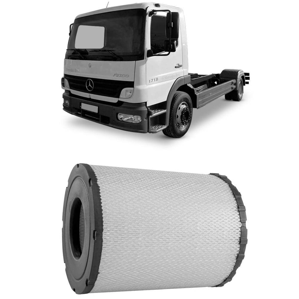 Filtro Ar Primário Mercedes Benz Atego OM904 OM924 Axor