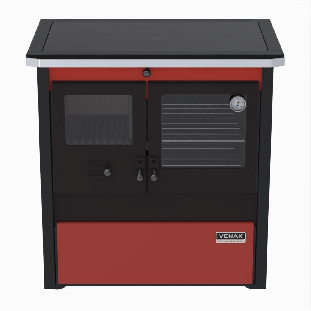 Fogao a Lenha Venax n 1 Le Corbusier Dupla Combustao Vermelho