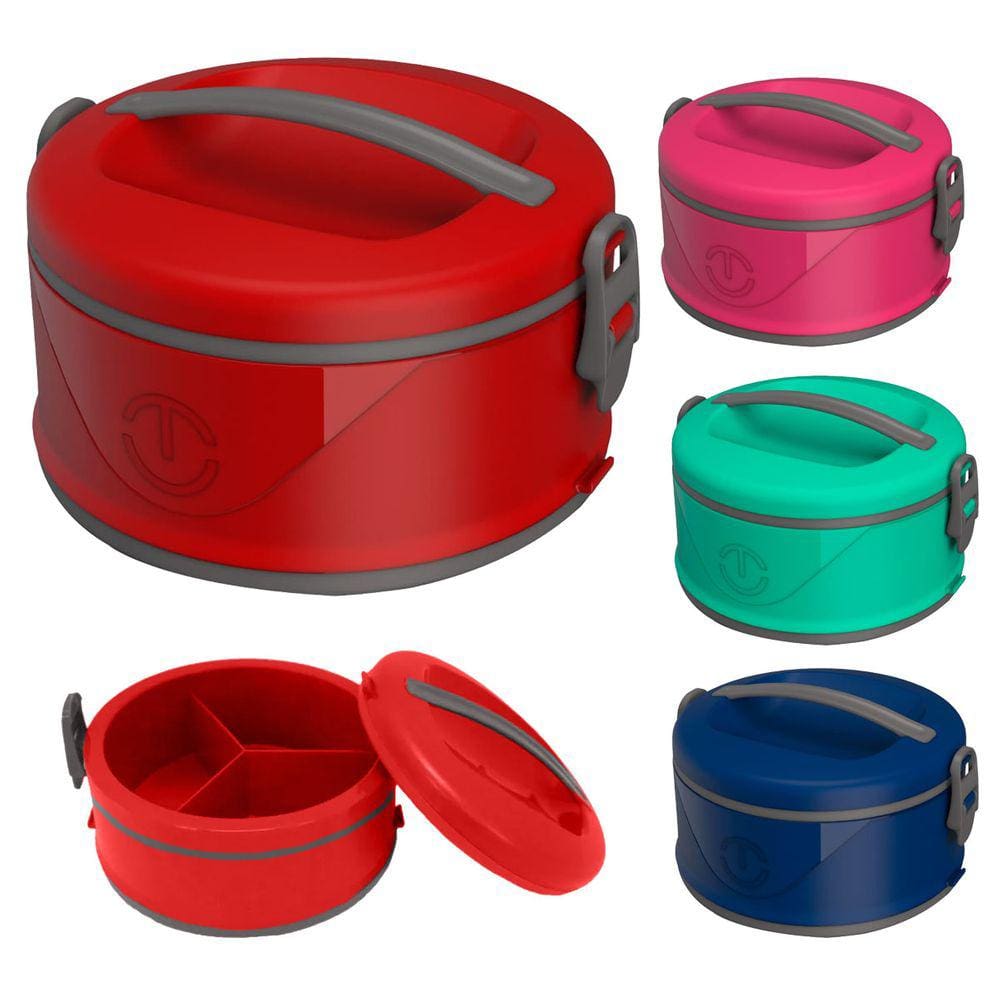 Marmita Térmica 1,5 L 3 Divisória Organizador Milão Unitermi