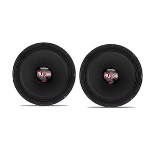 Kit 2 Alto Falante Bomber  Rush Woofer Seco 15 Polegadas 1000w Rms 4 Ohms
