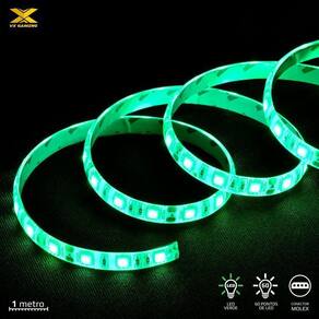Fita De Led Vx Gaming Verde Com Conexão Molex 60 Pontos De Led 1 Metro - Ldm1