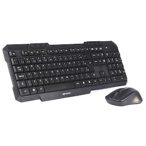 Kit Teclado e Mouse sem Fio C3 Tech - ABNT2 - 1000dpi - Teclas Multimídia - K-W10BK