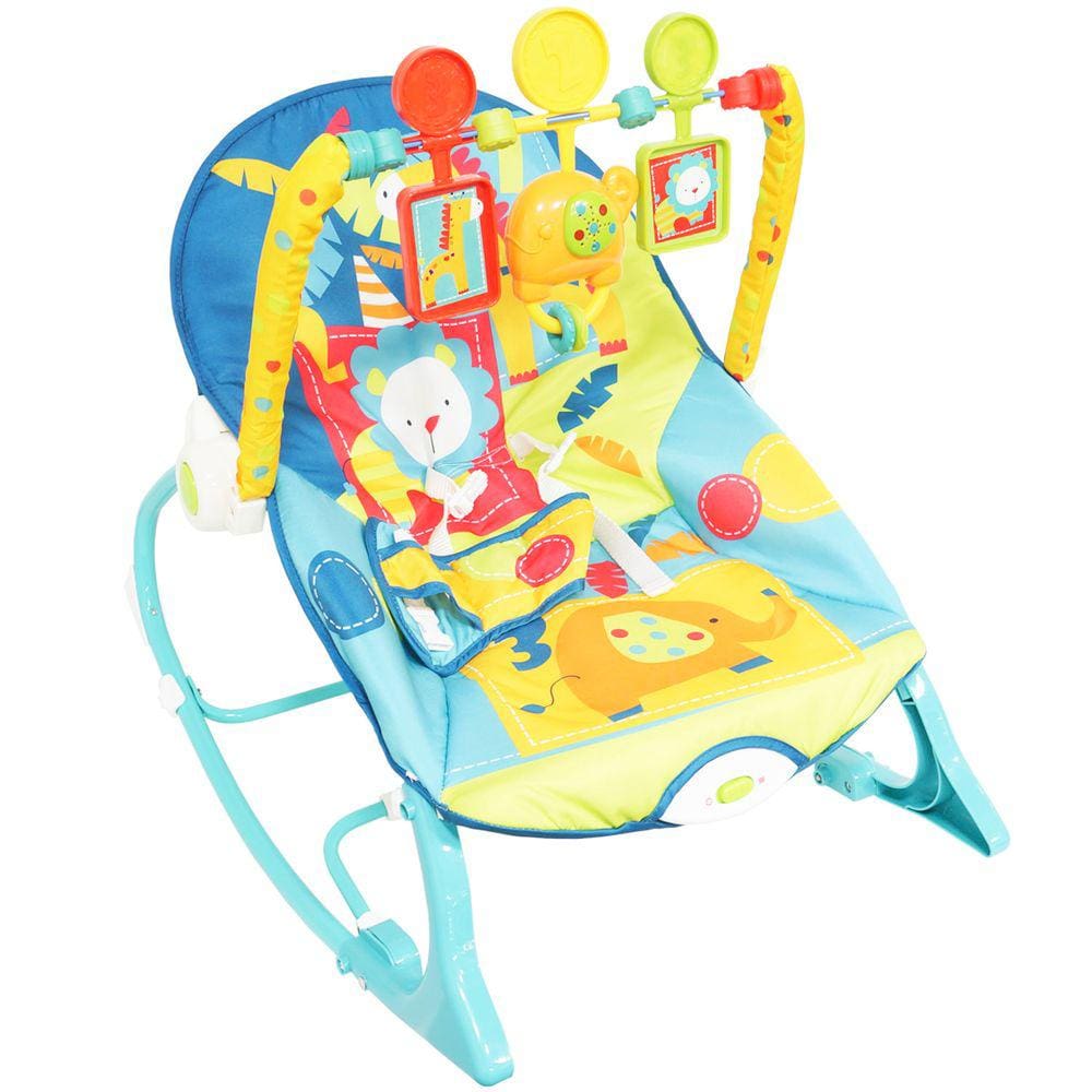 Cadeira Cadeirinha Bebê Descanso Vibratória Musical com Balanço Menina Menino Importway BW-094