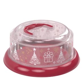 Queijeira Com Alça E Rosca Decorada Natal Plasutil