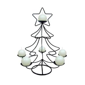 Mini Árvore Para Mesa Vela Branca Decoração Natal