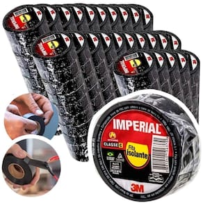 250 Rolos Fitas Isolante 18x5 Metros Imperial Slim 3M