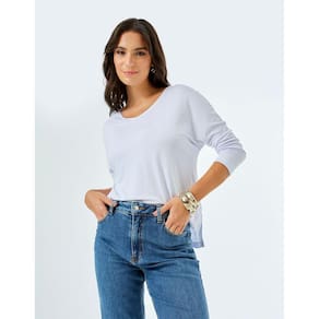 Blusa Zinzane Feminino Manga 7/8 Basic